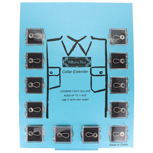 Vittorio Farina Men's WONDER Button Collar Extenders - 12 (Board) - Apparel Accessories - Vittorio Farina