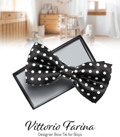 Vittorio Farina Boy's Design Satin Bow Tie Vittorio Farina