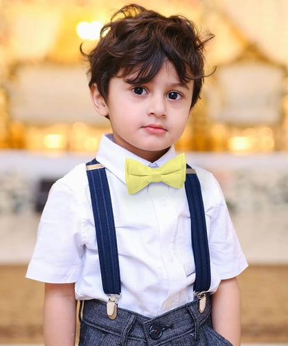Vittorio Farina Boy's Pretied Solid Silky Satin Bow Tie Vittorio Farina