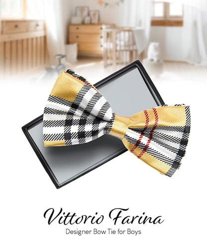 Vittorio Farina Boy's Design Satin Bow Tie Vittorio Farina