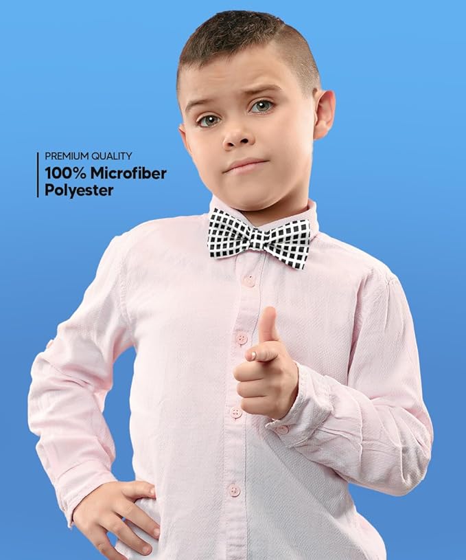 Vittorio Farina Boy's Design Satin Bow Tie Vittorio Farina