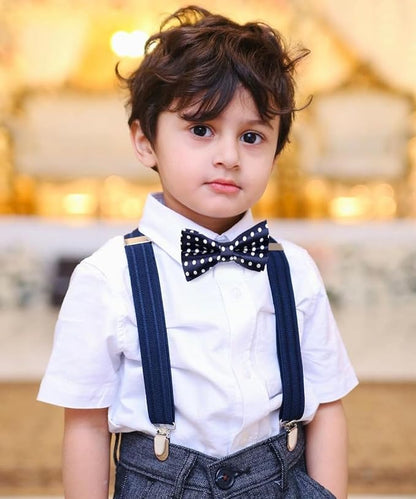 Vittorio Farina Boy's Design Satin Bow Tie Vittorio Farina