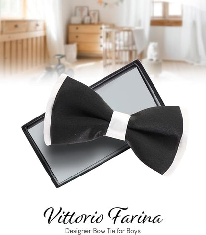 Vittorio Farina Boy's Design Satin Bow Tie Vittorio Farina