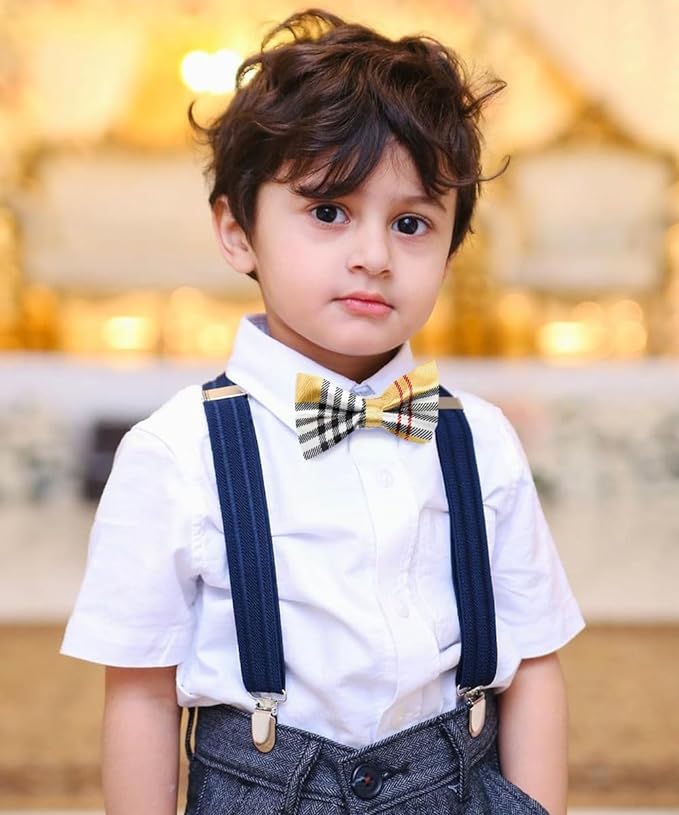 Vittorio Farina Boy's Design Satin Bow Tie Vittorio Farina