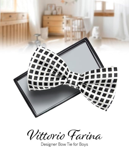 Vittorio Farina Boy's Design Satin Bow Tie Vittorio Farina