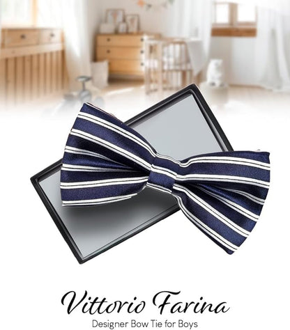 Vittorio Farina Boy's Design Satin Bow Tie Vittorio Farina