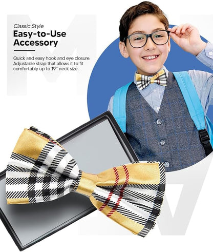 Vittorio Farina Boy's Design Satin Bow Tie Vittorio Farina
