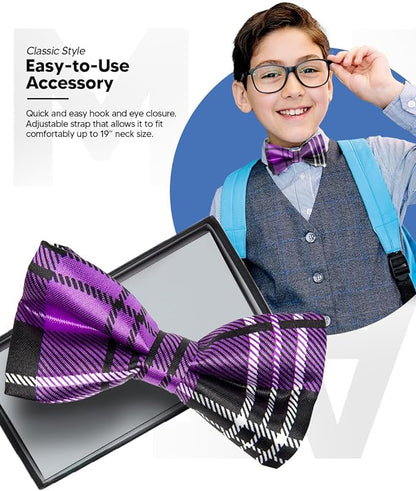 Vittorio Farina Boy's Design Satin Bow Tie Vittorio Farina