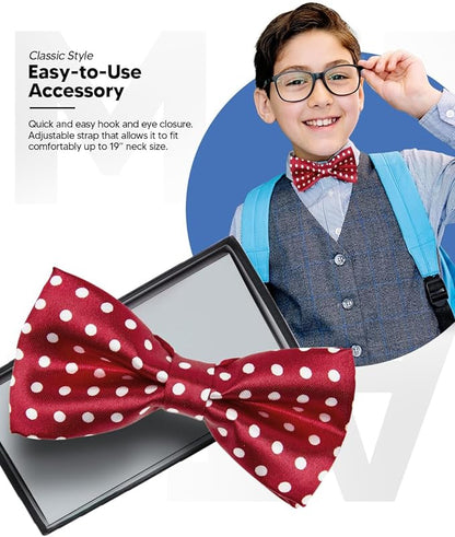 Vittorio Farina Boy's Design Satin Bow Tie Vittorio Farina
