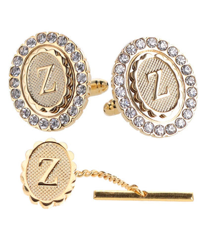 Vittorio Vico Bling Initial Cufflinks & Tie Tack Set in Gift Box Vittorio Vico