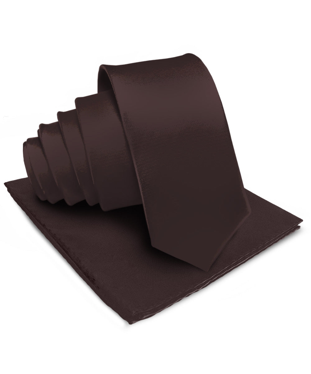 Vittorio Farina Men's Satin Necktie & Pocket Square Vittorio Farina