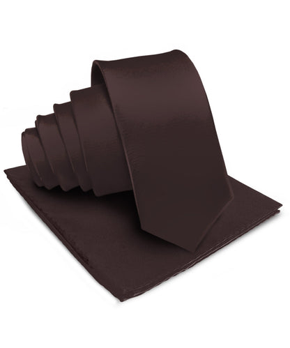 Vittorio Farina Men's Satin Necktie & Pocket Square Vittorio Farina