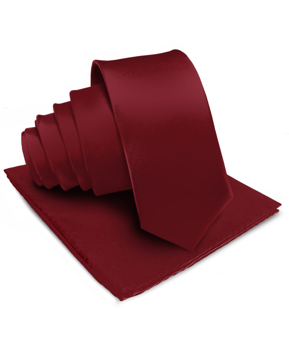 Vittorio Farina Men's Satin Necktie & Pocket Square Vittorio Farina