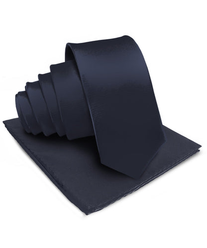 Vittorio Farina Men's Satin Necktie & Pocket Square Vittorio Farina