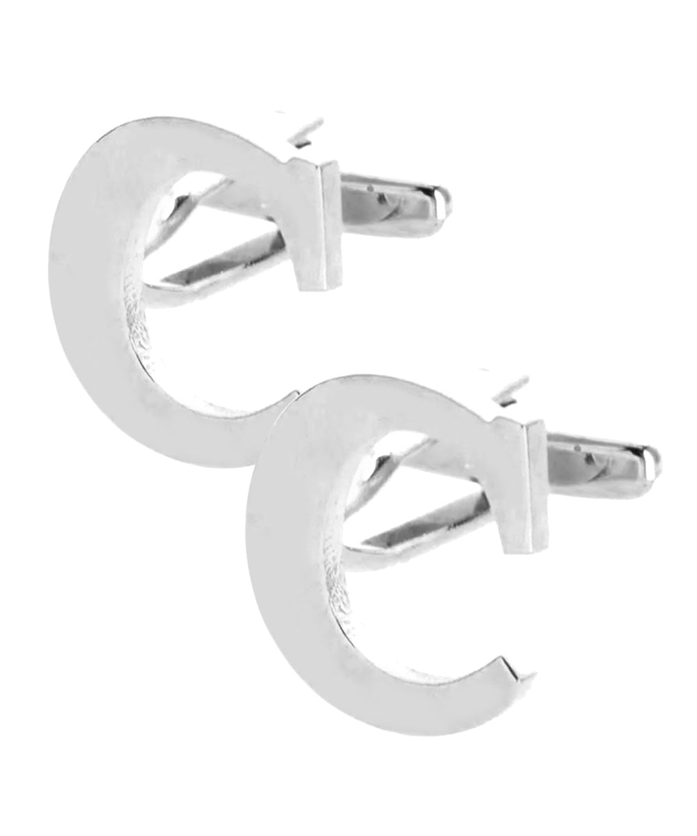 Vittorio Vico Plain Initial Cufflinks in Gift Box Vittorio Vico