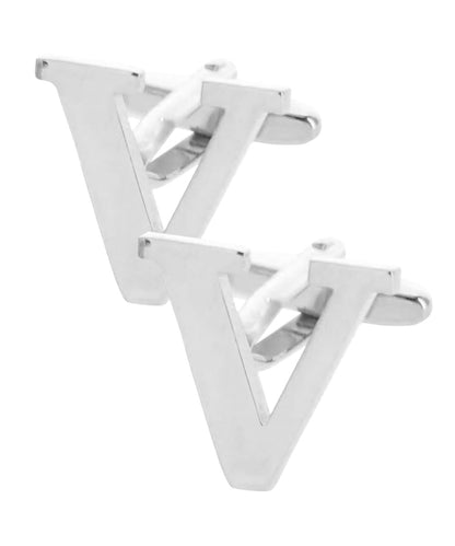 Vittorio Vico Plain Initial Cufflinks in Gift Box Vittorio Vico