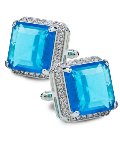 Vittorio Vico Large Big Square Crystal Colorstone Cufflinks: CL 70XX Series Vittorio Vico