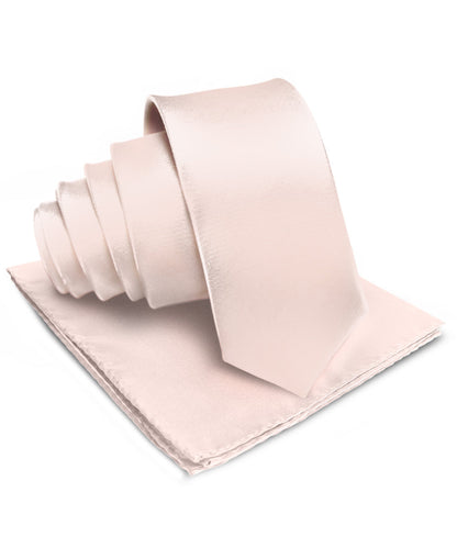 Vittorio Farina Men's Satin Necktie & Pocket Square Vittorio Farina