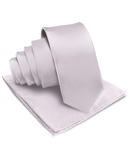 Vittorio Farina Men's Satin Necktie & Pocket Square Vittorio Farina