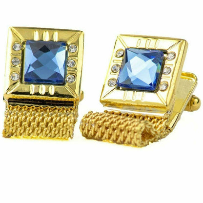 Vittorio Vico Colorful Crystal Chain Cufflinks in Gift Box Vittorio Vico