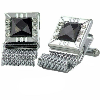 Vittorio Vico Colorful Crystal Chain Cufflinks in Gift Box Vittorio Vico