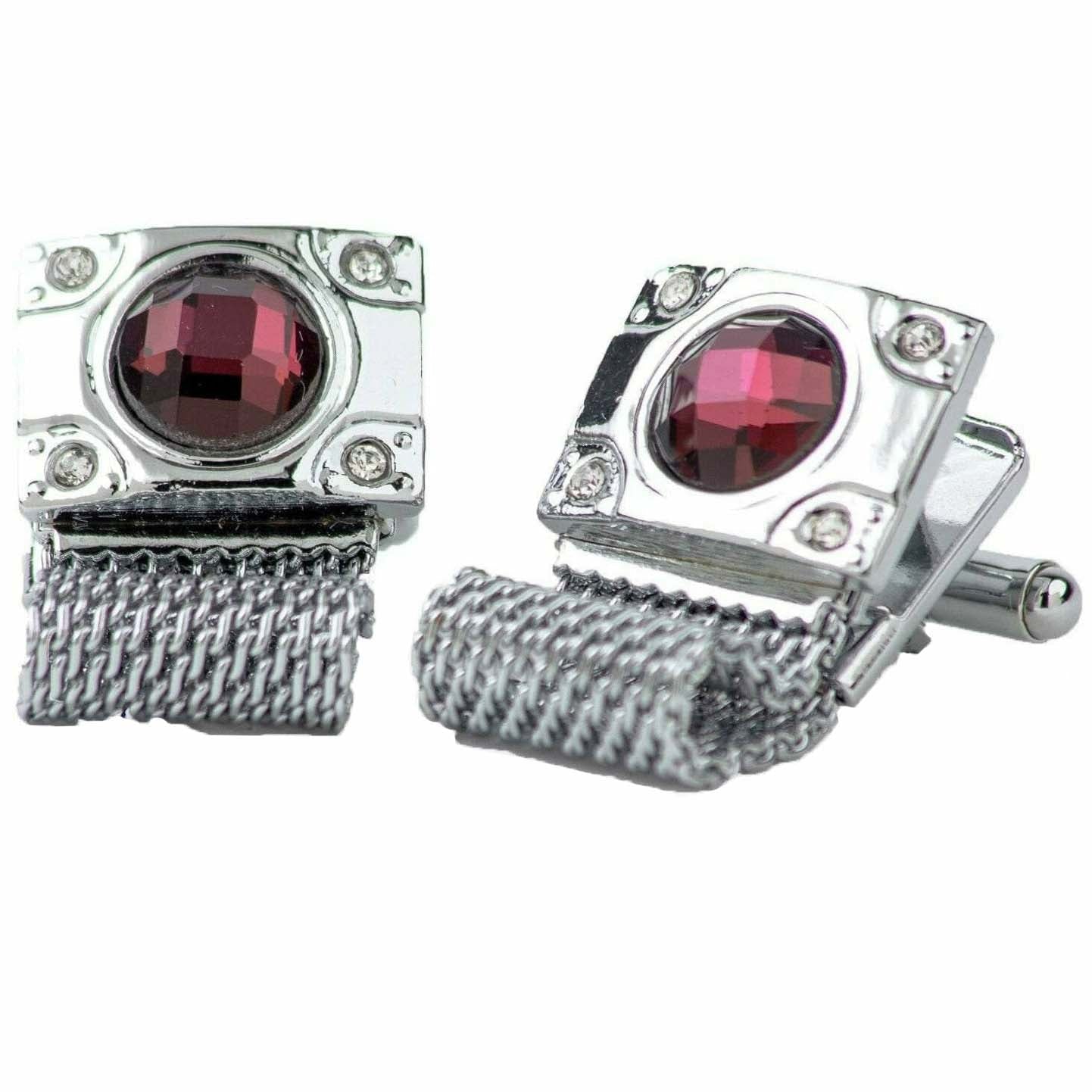 Vittorio Vico Colorful Crystal Chain Cufflinks in Gift Box Vittorio Vico