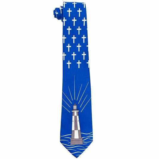 Vittorio Farina Men's Religious Satin Necktie & Pocket Square Vittorio Farina