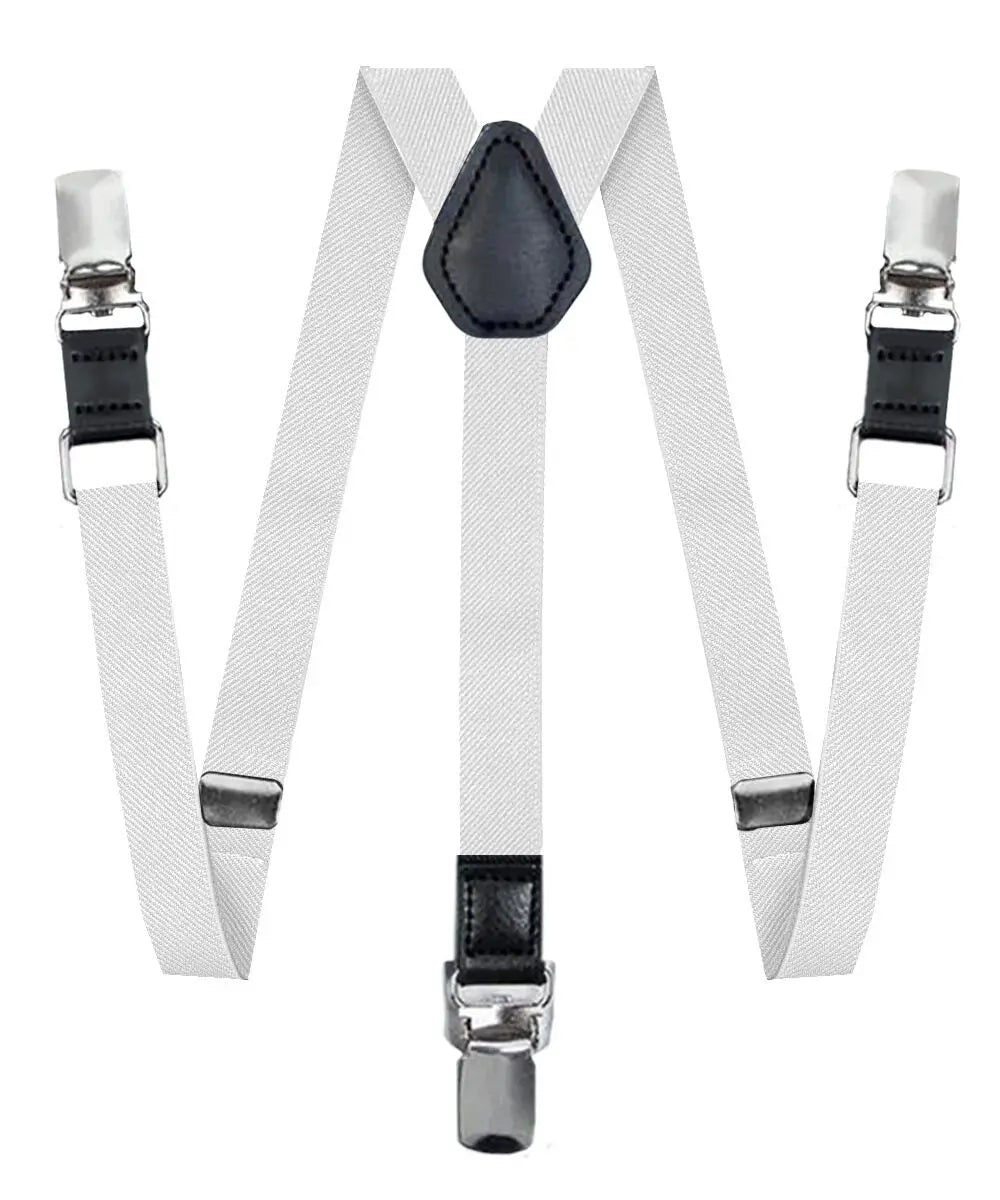 Vittorio Farina Boy's Clip End Suspender with Silver Hardware in Gift Box: 70% Polyester & 30% - Royal Blue - Suspenders - Vittorio Farina
