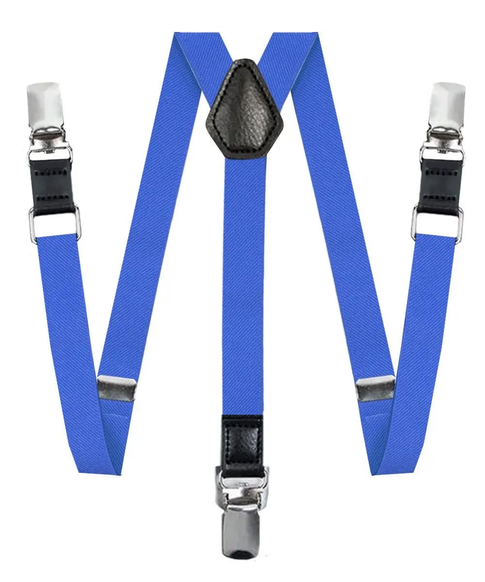 Vittorio Farina Boy's Clip End Suspender with Silver Hardware in Gift Box: 70% Polyester & 30% - Black - Suspenders - Vittorio Farina
