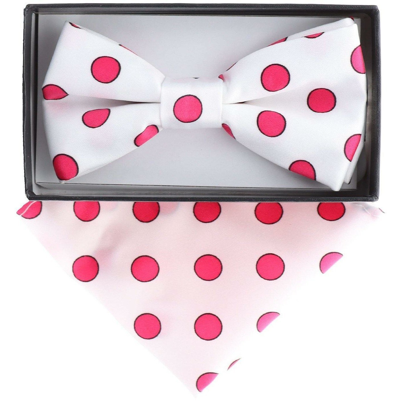 Vittorio Farina Boy's Floral Print Design Bow Tie & Pocket Square in Gift Box - KBH-015 - Bow Tie & Pocket Square - Vittorio Farina