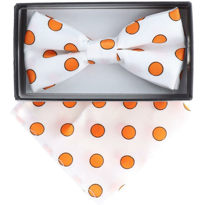 Vittorio Farina Boy's Floral Print Design Bow Tie & Pocket Square in Gift Box - KBH-018 - Bow Tie & Pocket Square - Vittorio Farina