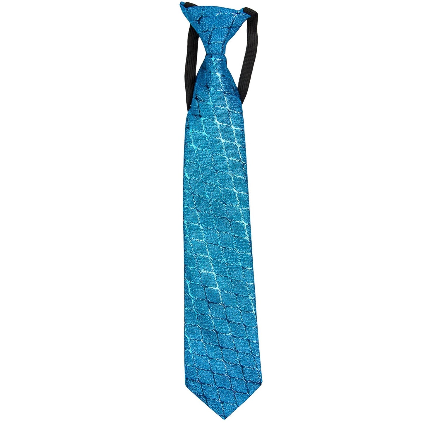 Vittorio Farina Boy's Metallic Elastic Necktie - Turquoise - Boyswear - Vittorio Farina