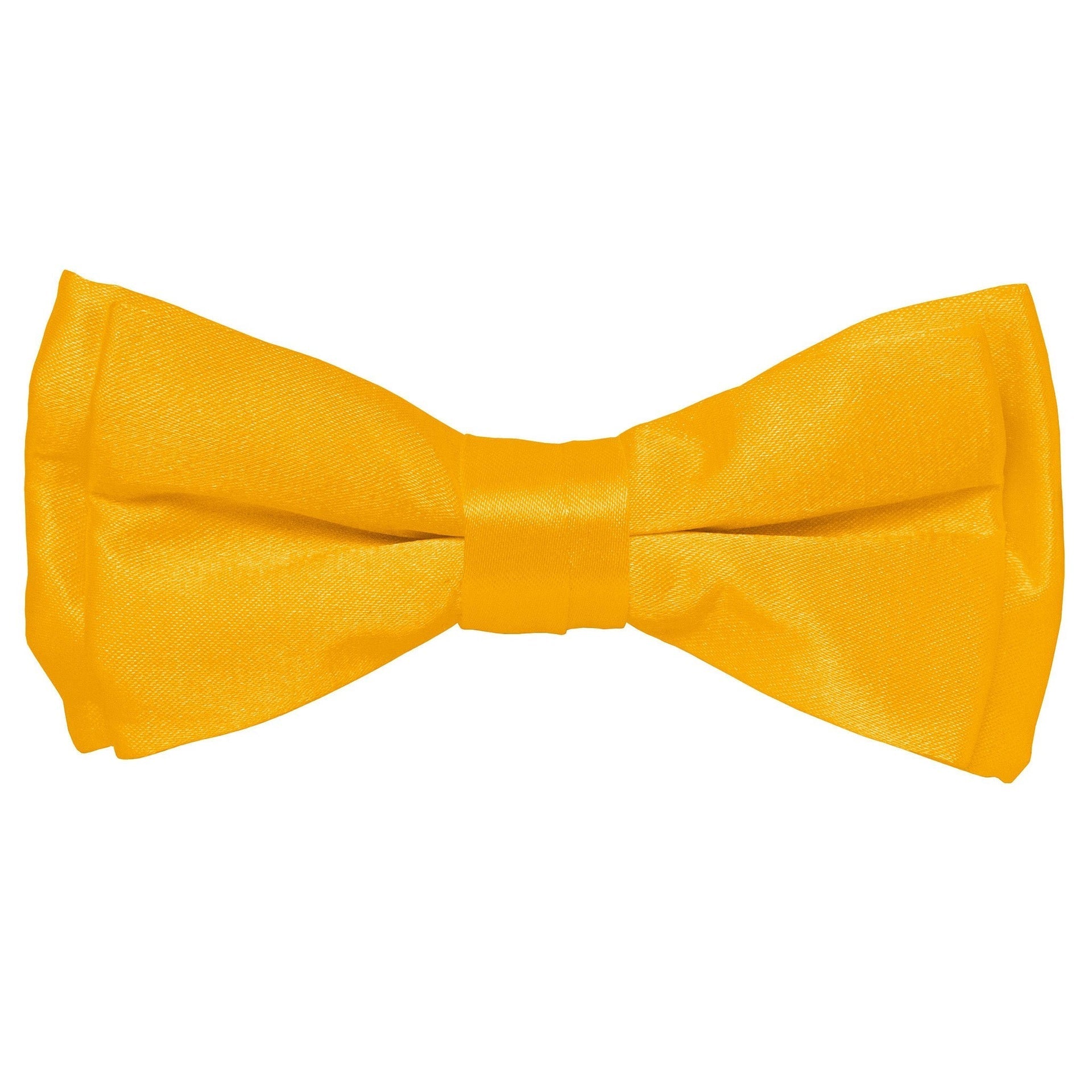 Vittorio Farina Boy's Pretied Solid Silky Satin Bow Tie - Amber - Boyswear - Vittorio Farina