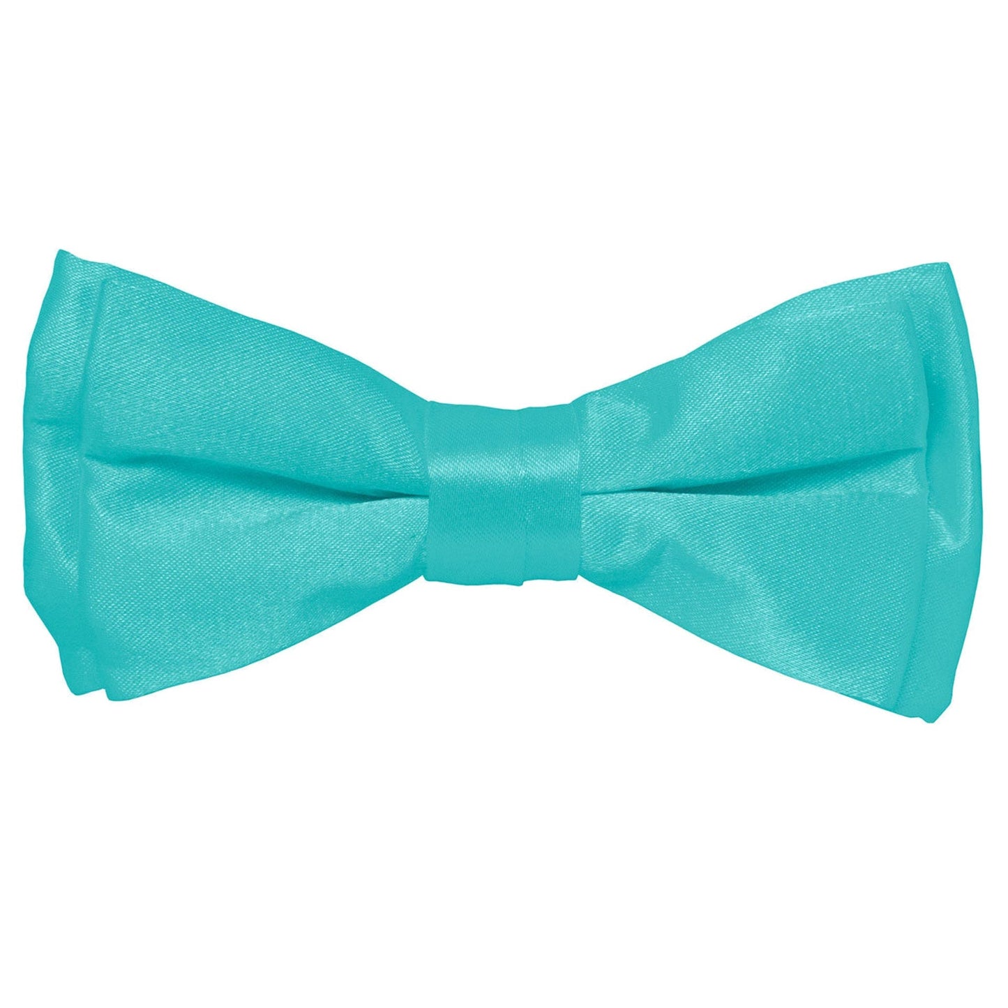 Vittorio Farina Boy's Pretied Solid Silky Satin Bow Tie - Aqua - Boyswear - Vittorio Farina