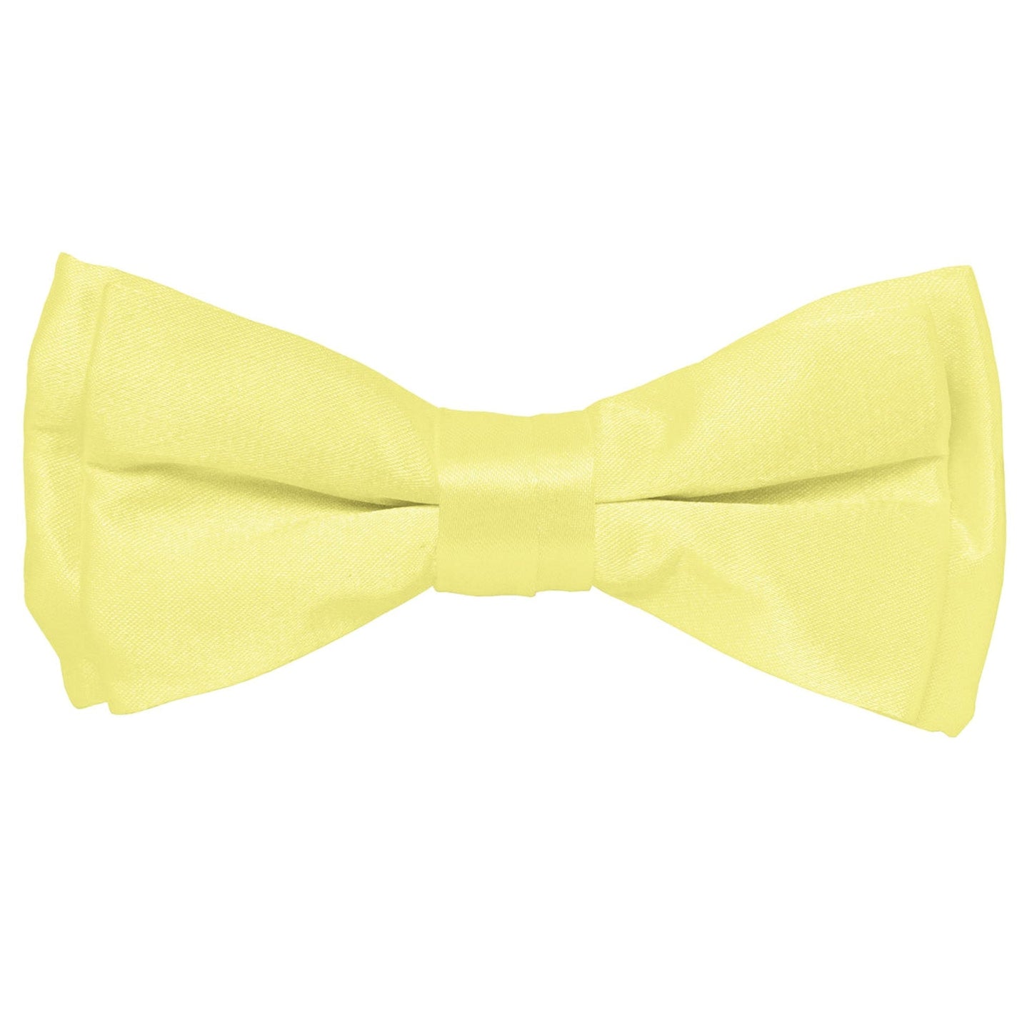 Vittorio Farina Boy's Pretied Solid Silky Satin Bow Tie - Maize - Boyswear - Vittorio Farina
