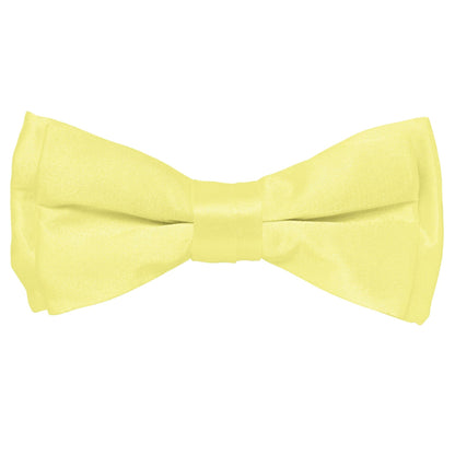 Vittorio Farina Boy's Pretied Solid Silky Satin Bow Tie - Maize - Boyswear - Vittorio Farina