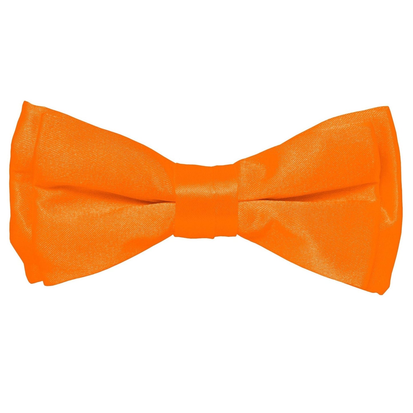 Vittorio Farina Boy's Pretied Solid Silky Satin Bow Tie - Orange - Boyswear - Vittorio Farina