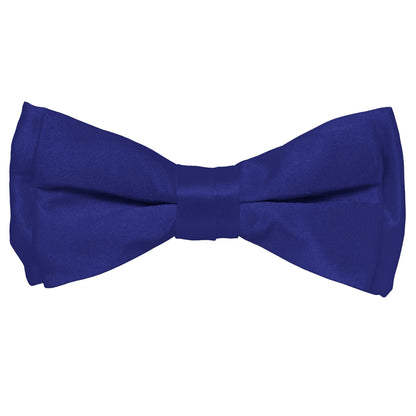 Vittorio Farina Boy's Pretied Solid Silky Satin Bow Tie - Royal Blue - Boyswear - Vittorio Farina