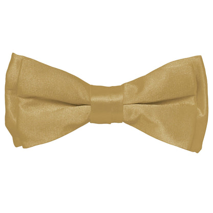 Vittorio Farina Boy's Pretied Solid Silky Satin Bow Tie - Tan - Boyswear - Vittorio Farina