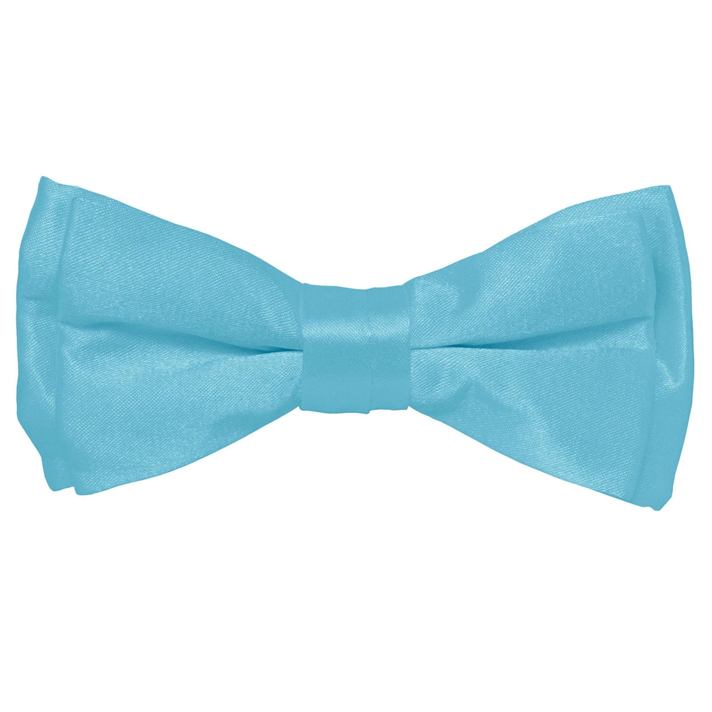 Vittorio Farina Boy's Pretied Solid Silky Satin Bow Tie - Turquoise - Boyswear - Vittorio Farina
