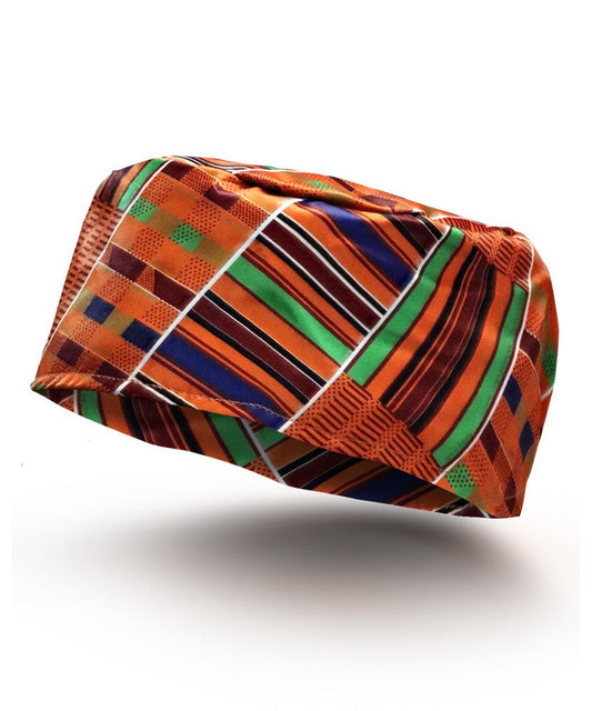 Vittorio Farina Kente Kufi Hat for Men and Women – African Kufi Hat Ideal for Cultural Attire, Outfit & Costume - Kente 1 - Hat - Vittorio Farina