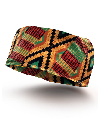 Vittorio Farina Kente Kufi Hat for Men and Women – African Kufi Hat Ideal for Cultural Attire, Outfit & Costume - Kente 2 - Hat - Vittorio Farina