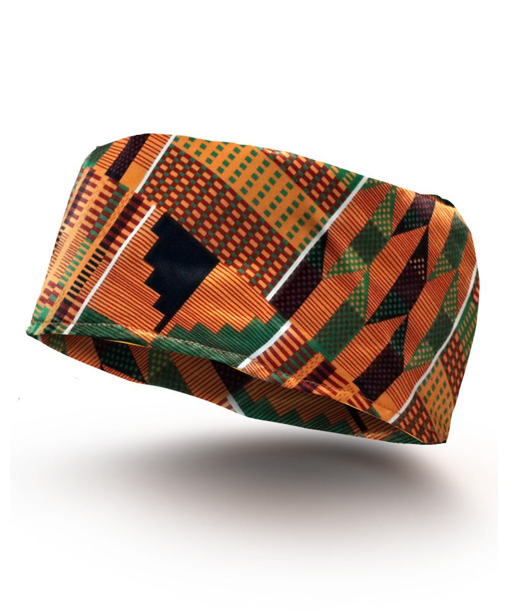 Vittorio Farina Kente Kufi Hat for Men and Women – African Kufi Hat Ideal for Cultural Attire, Outfit & Costume - Kente 3 - Hat - Vittorio Farina