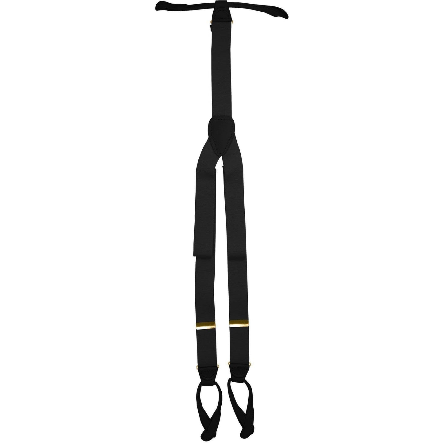 Vittorio Farina Men's Button End Suspender in Gift Box: 70% Polyester & 30% Elastomer - Charcoal - Suspenders - Vittorio Farina