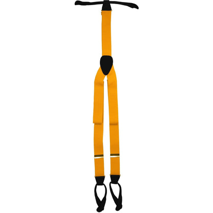 Vittorio Farina Men's Button End Suspender in Gift Box: 70% Polyester & 30% Elastomer - Gold - Suspenders - Vittorio Farina