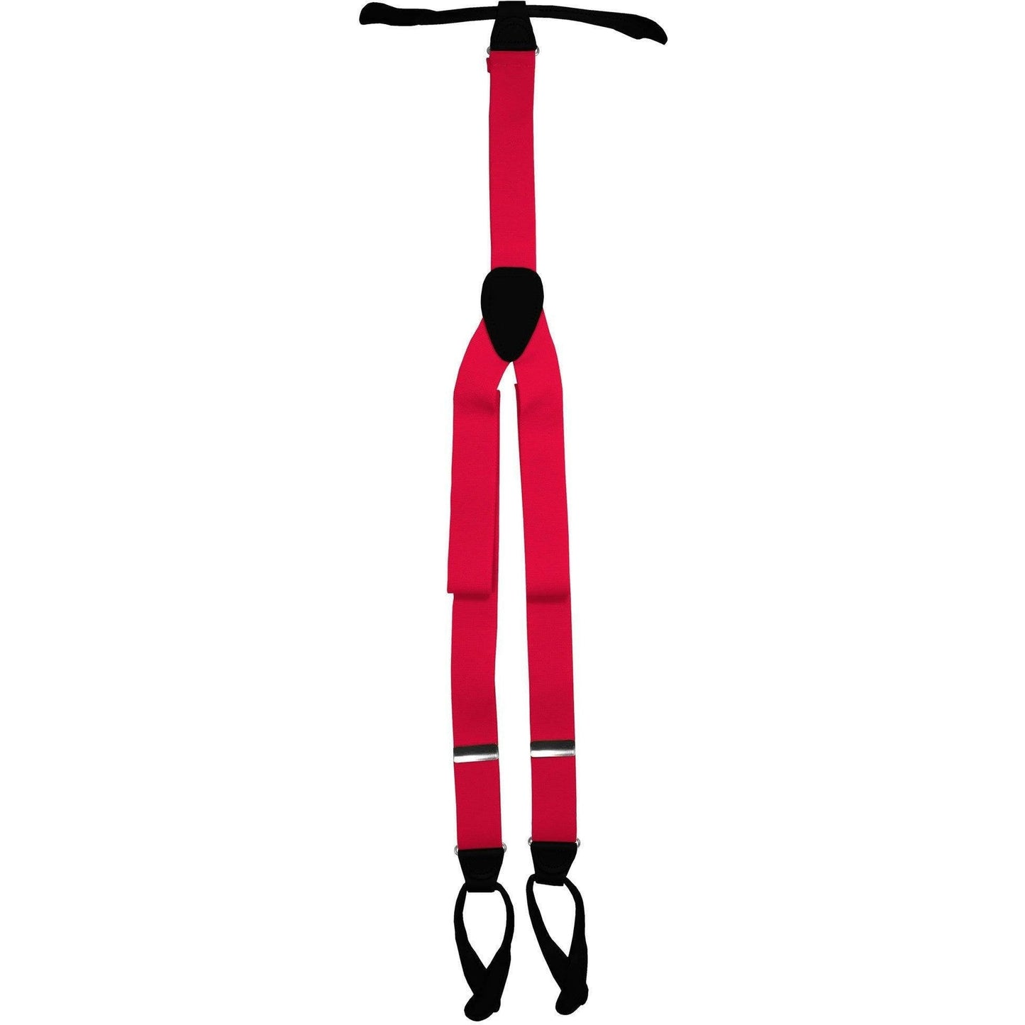 Vittorio Farina Men's Button End Suspender in Gift Box: 70% Polyester & 30% Elastomer - Hot Pink - Suspenders - Vittorio Farina