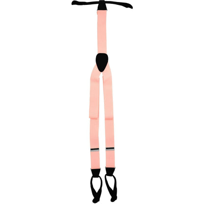 Vittorio Farina Men's Button End Suspender in Gift Box: 70% Polyester & 30% Elastomer - Pink - Suspenders - Vittorio Farina