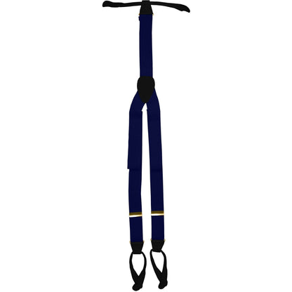 Vittorio Farina Men's Button End Suspender in Gift Box: 70% Polyester & 30% Elastomer - Royal Blue - Suspenders - Vittorio Farina