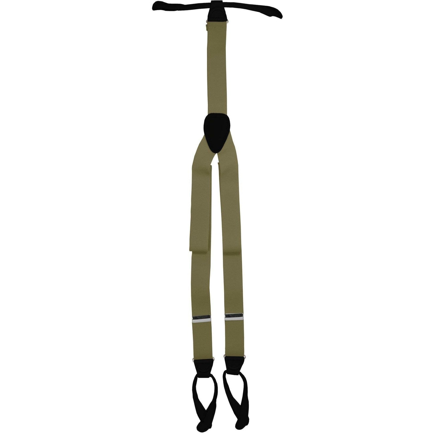 Vittorio Farina Men's Button End Suspender in Gift Box: 70% Polyester & 30% Elastomer - Taupe - Suspenders - Vittorio Farina