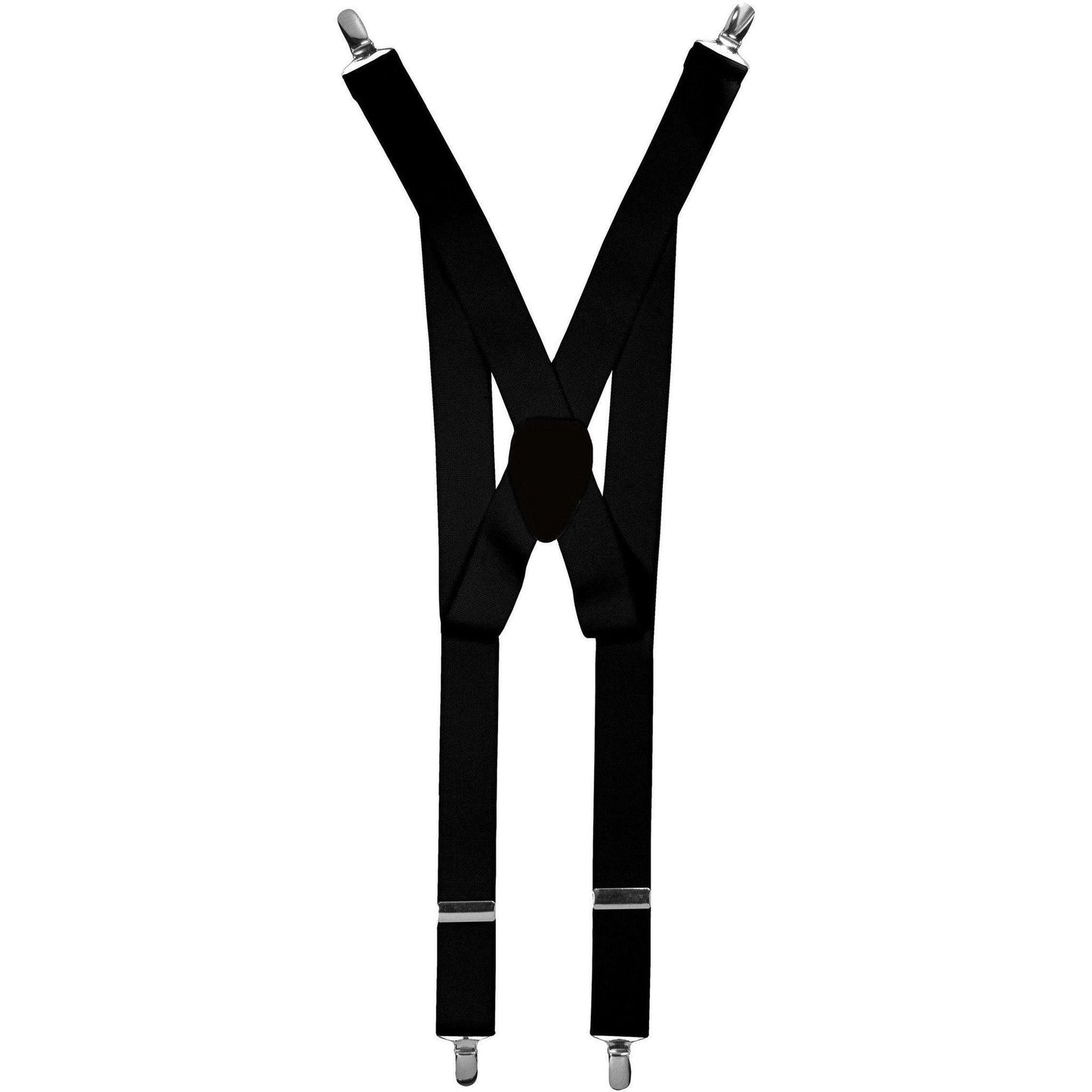 Vittorio Farina Men's Clip End Suspender in Gift Box: 70% Polyester & 30% Elastomer - Black - Suspenders - Vittorio Farina